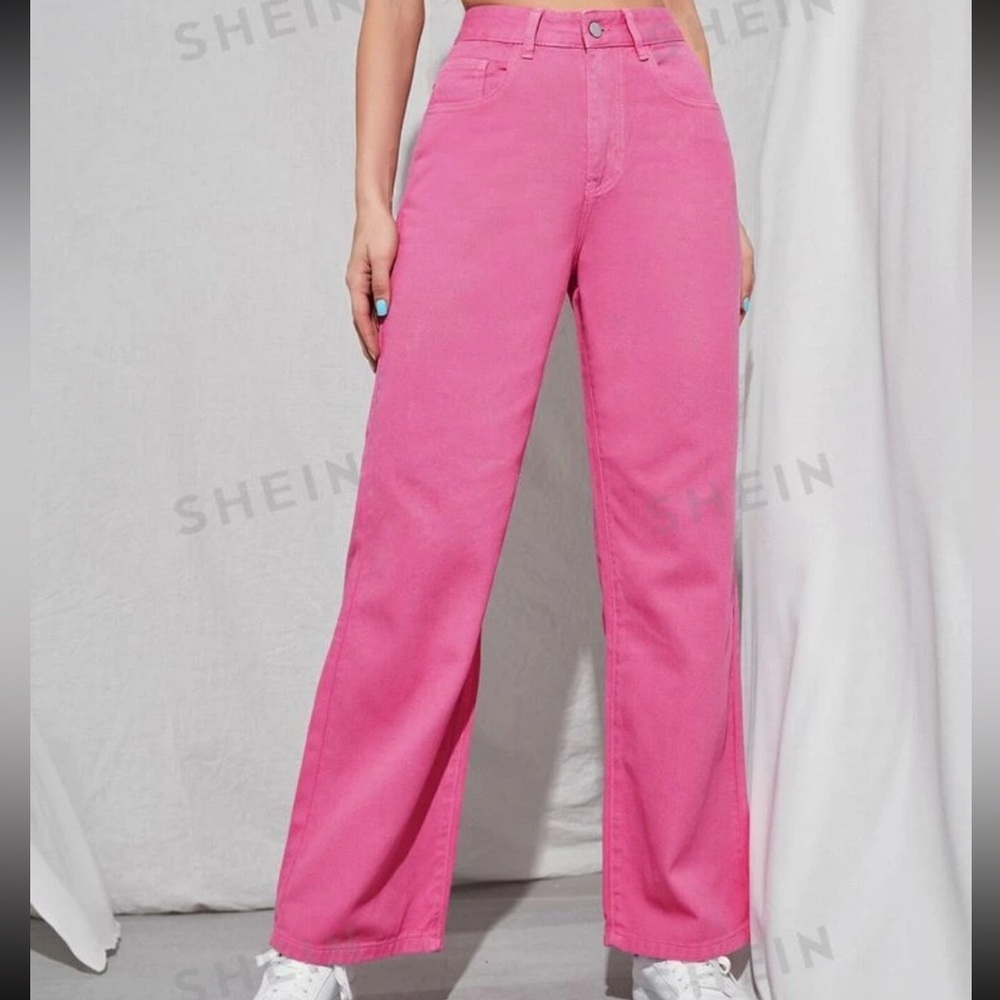 Pink jeans